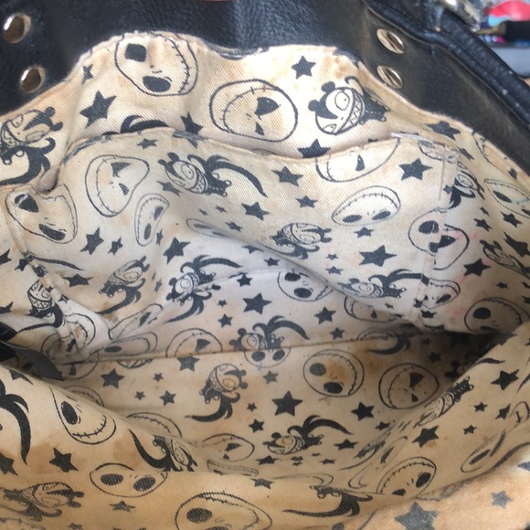 LOUNGEFLY DISNEY A Nightmare Before Christmas black Jack Skellington tote. - Picture 13 of 16